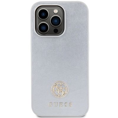 3. Guess Strass Metal Logo case for iPhone 15 Pro - silver