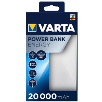 3. Varta Energy 20000 Lithium Polymer (LiPo) 20000 mAh Black, White
