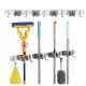 MACLEAN WALL ORGANIZER FOR GARDEN TOOLS AND MOPS, STEEL, WITH HOOKS, MAX LOAD 20KG, WIDTH 49CM MC-184