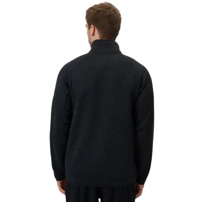 4. Men's fleece 4F M443 deep black melange 4FWSS26TFLEM443 20M