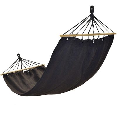 11. GARDEN HAMMOCK 1 PERSON 200X100CM WITH SPREADER 1064055 ANTHRACITE