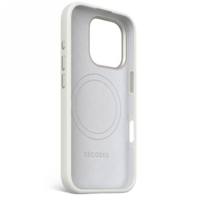 3. Decoded AntiMicrobial Silicone Backcover with MagSafe for iPhone 16 Pro - Gray