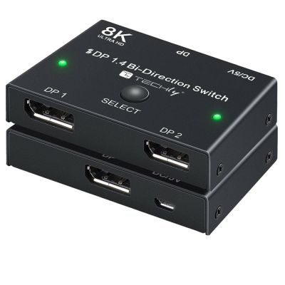 3. Techly IDATA-DP-2DP-8KT DisplayPort Video Switch