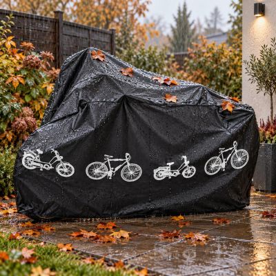 4. Black Cover for Motorcycle, Bicycle and Scooter XQMAX