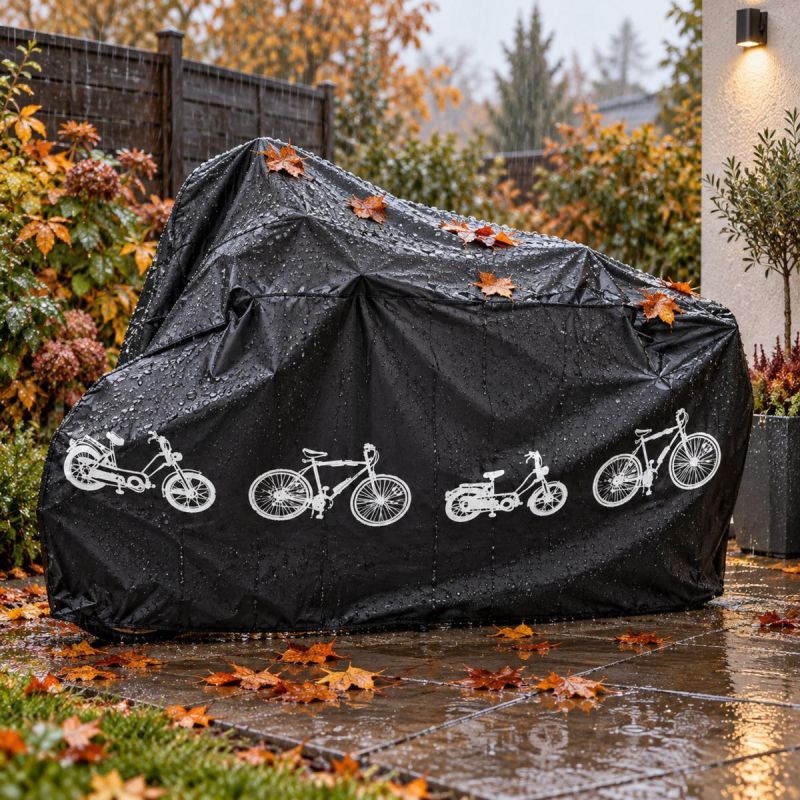 4. Black Cover for Motorcycle, Bicycle and Scooter XQMAX