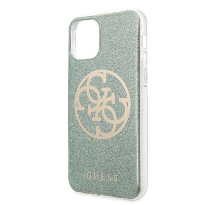 3. Guess GUHCN65PCUGLKA iPhone 11 Pro Max khaki hard case 4G Circle Glitter