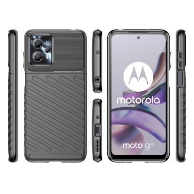 2. Thunder Case case for Motorola Moto G13 silicone armor case black