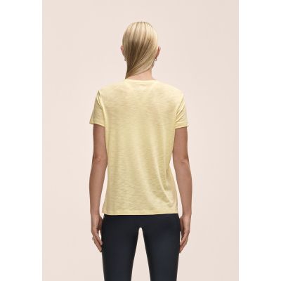 4. Casall Soft Texture Tee Yellow Women's T-Shirt
