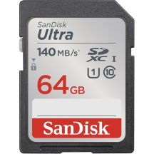 64 GB SanDisk SDXC UHS-I 140 MB/s SD card