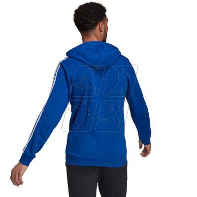 4. adidas Essentials French Terry 3-Stripes Full-Zip Hoodie M HE4427