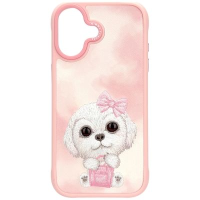 3. Nimmy Big Eyed Pet 2.0 Dog Case for iPhone 17 - Pink