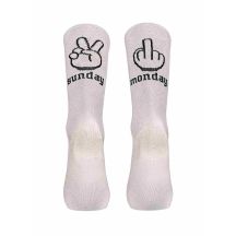 NORTHWAVE Sunday Monday Sock white cycling socks