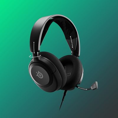 8. SteelSeries Arctis Nova 1 Black PC HeadphonesRefurbished