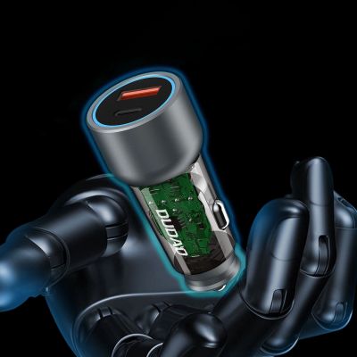 3. Dudao R4T 25W USB-A / USB-C Car Charger - Gray