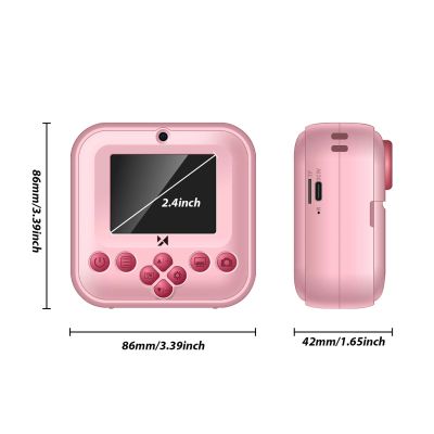 3. Wozinsky WDT-03 Thermal Printer Camera for Kids - Pink