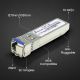 9. Extralink SFP+ WDM SFP+ 10G 10Gbps 1270/1330nm module, single mode, 20km, LC, DOM, pair