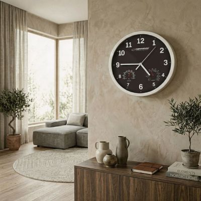 18. Esperanza LYON EHC016K wall clock (black)