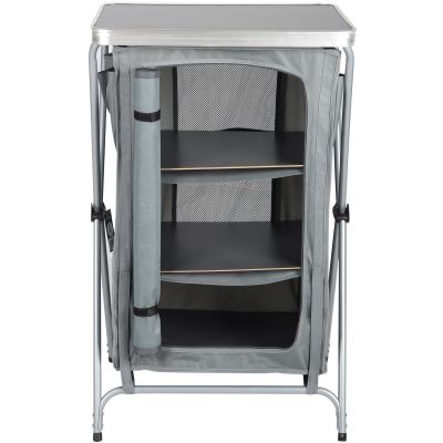 16. FOLDABLE TRAVEL CABINET WITH 3 SHELVES 60x51x98CM ENERO CAMP