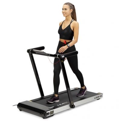 3. HMS LOOP12 Electric Treadmill 1-12 km/h, Black