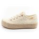 2. Lee Cooper women's lace sneakers beige platform