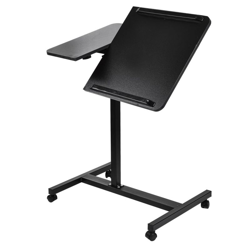 4. MACLEAN MOBILE DESK/LAPTOP STAND, BLACK, HEIGHT ADJUSTMENT 59-89CM, MAX. 30KG MC-121 B