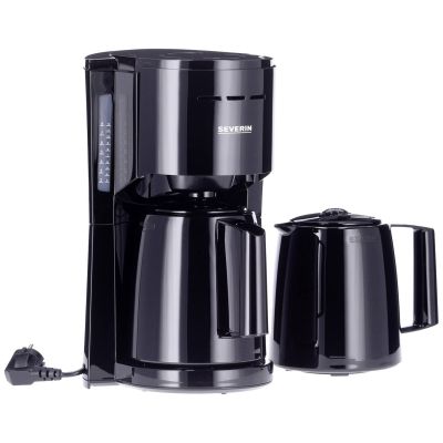 4. SEVERIN KA 9307 coffee machine with 2 thermoses 1000W black