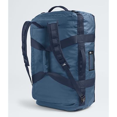 2. The North Face Base Camp Voyager Duffel Bag 62L Recycled Plastic, Thermoplastic Polyurethane Elastomers (TPU) Blue