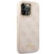 4. Guess 4G Vintage Gold Logo case for iPhone 14 Pro - pink