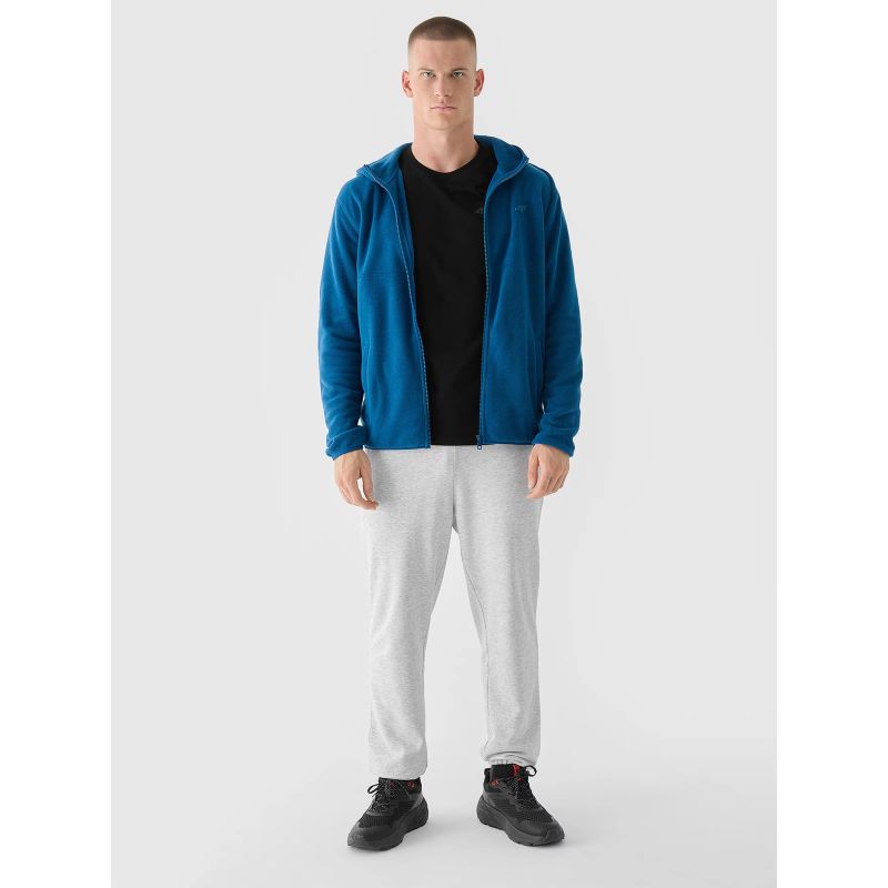 2. Men's regular fleece with hood 4F 4FWMM00TFLEM317-46S