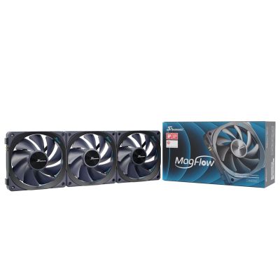 10. Computer case with a set of 3 12 cm black fans
