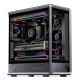 10. Jonsbo D401 PC Gehäuse, Midi Tower, ATX, Tempered Glass - black