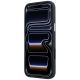 5. Karl Lagerfeld Saffiano with Karl & Choupette Heads Pins & Logo case for iPhone 18 Pro / 17 Pro - burgundy