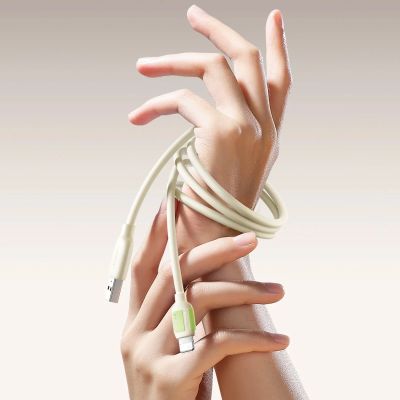 5. Joyroom S-A53 3A USB-A - Lightning Cable with Fluorescent Tip 1.2m - Beige