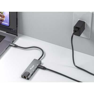 8. Equip 133489 Wired Docking Station USB 3.2 Gen 1 (3.1 Gen 1) Type-C Gray
