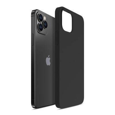 13. 3mk Silicone Case for iPhone 12 Pro Max - black