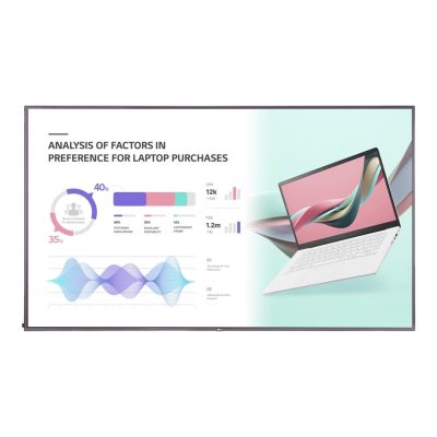 10. LG 43UL3J-M signage display Flat panel Digital Signage 109.2 cm (43") LCD Wi-Fi 300 cd/m2 4K Ultra HD Blue WebOS 16/7
