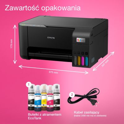 15. Epson EcoTank L3230 Black All-in-One Printer