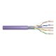 DIGITUS installation cable cat.6, F/UTP, Dca, AWG23/1, LSOH, 305m, purple, reel
