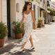 10. Comfortable women's leather sandals with openwork white T.Sokolski L26-27
