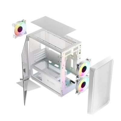 LOGIC HOUSING PORTOS ARGB MINI USB 3.0 WHITE