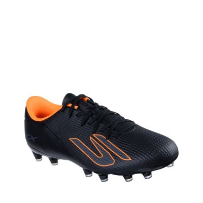 7. Skechers Academy AG Football Boots Black and Orange 252120 BKOR