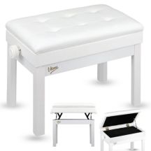 V-TONE PB2 WH piano keyboard bench white tapi