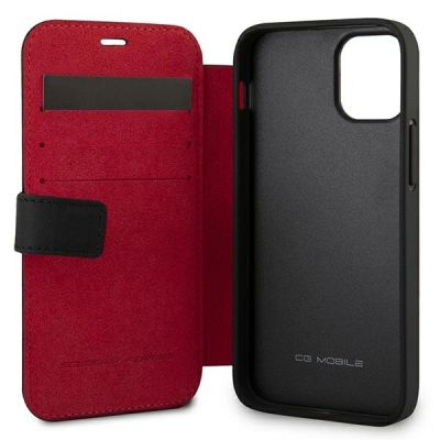 4. Ferrari FEOGOFLBKP12SBK iPhone 12 mini 5.4" black/black book Off Track Perforated