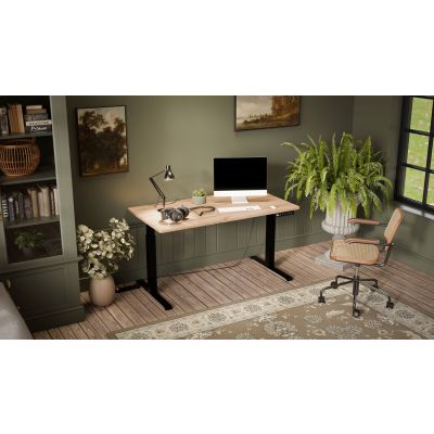 2. Desk with electric height adjustment MOON LONG 150x80x72-120 black/wotan