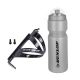 30. DUNLOP 750ML BIKE BOTTLE WITH CAGE SILVER