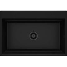 Single-bowl magnetic granite sink