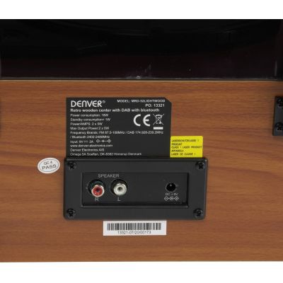 5. Denver MRD-52 Retro Stereo with Light Wood Turntable
