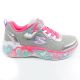 11. Skechers S Lights LED Children's Velcro Shoes for Girls Gray