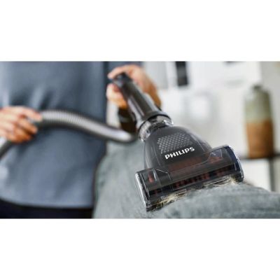 18. Philips Performer LED 8000 Series bagged vacuum cleaner with TriActive technology, model XD8142/12, 900W power