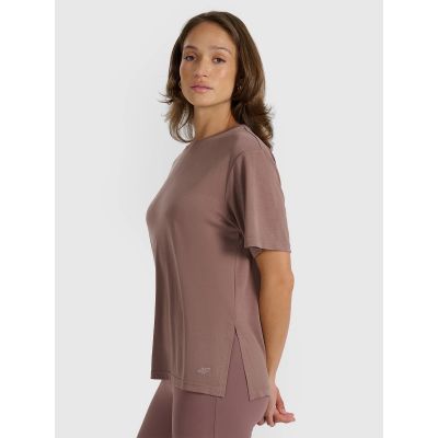 5. Women's oversize T-shirt with modal 4F 4FRAW25TTSHF3408-82S